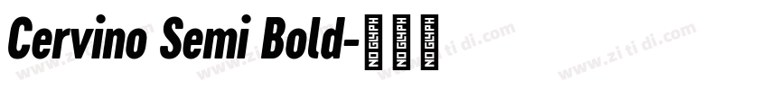 Cervino Semi Bold字体转换